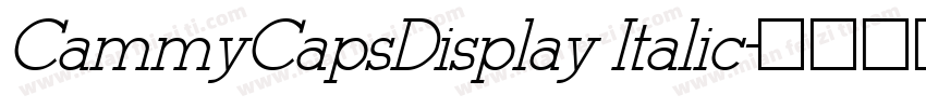 CammyCapsDisplay Italic字体转换